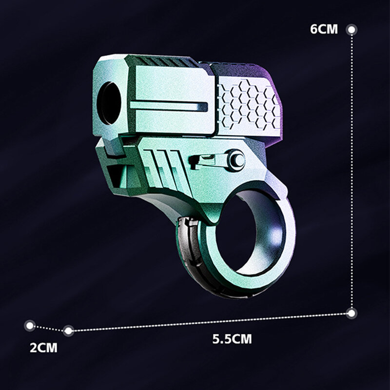 EDC Metal Hand Spinner Gun Fidget Ring for Adults, Fidget Toys, TDAH Tool, Anlande souligné, Instituts Toys, Office Toys, Alloy