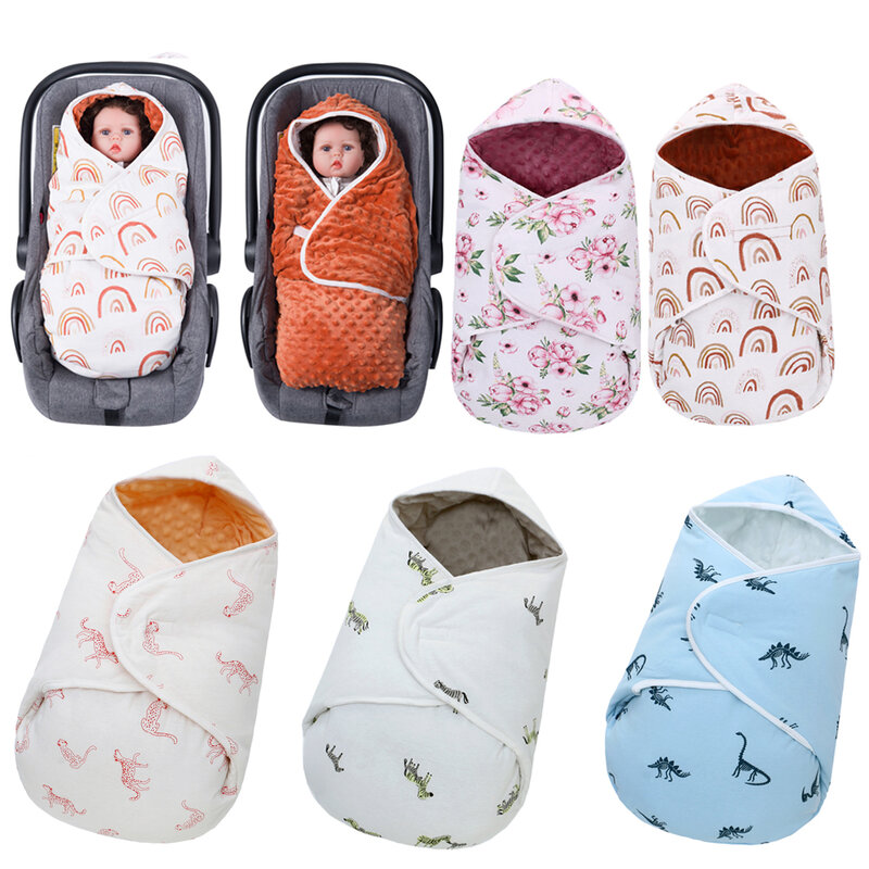 Warm Baby Sleeping Bag Envelope Winter Kid Sleepsack Footmuff Stroller cotton Sleep Sack Newborn Swaddling Blanket