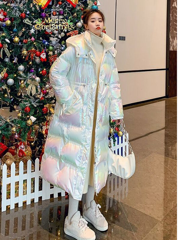 2022 зимняя водонепроницаемая длинная парка, куртка с хлопковой подкладкой, женское плотное теплое зимнее пальто с капюшоном, модная верхняя одежда большого размера