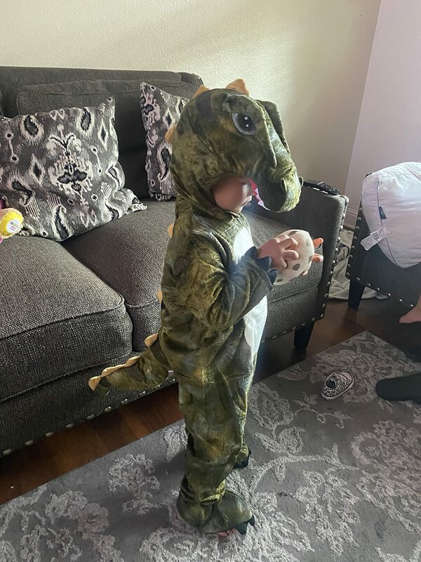 Costume d'Halloween mignon et réaliste pour garçons, unisexe, T-Rex