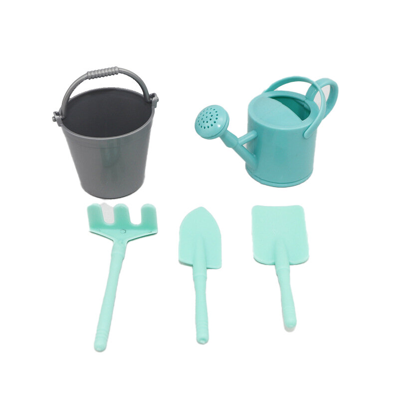 محاكاة دمية دلو ماء صغير ، نموذج غلاية ، أدوات بستنة لتزيين بيت الدمية ، لعبة أطفال ، طقم واحد