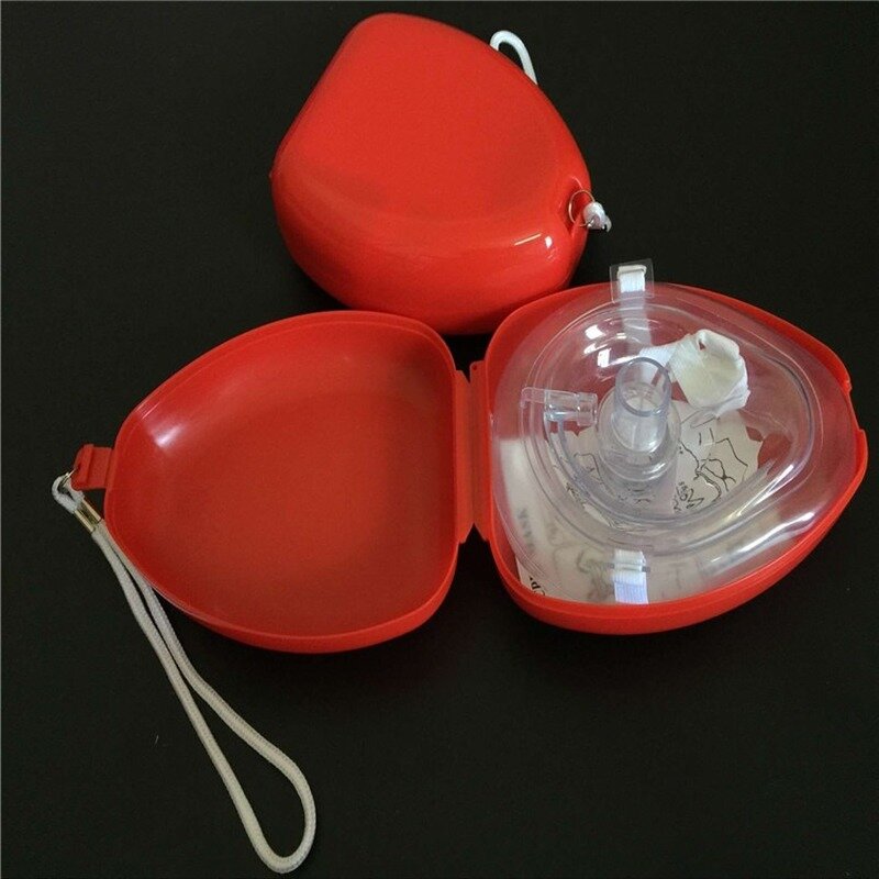Professional First Aid CPR Breathing Mask Protect Rescuers Artificial Respiration Reuseable with One-way Valve Tools