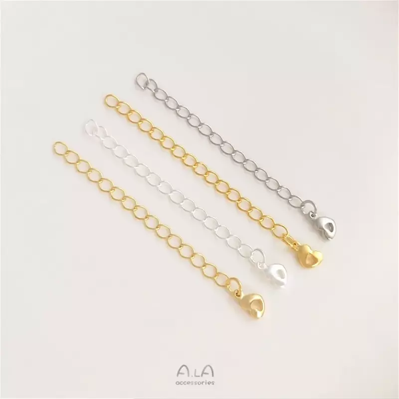 Catena di coda placcata in rame 14 k18k vero oro argento catena di estensione accessori per le mani fai da te collana braccialetto materiale