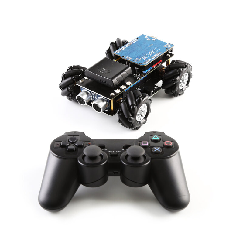 Nieuwe Dubbele Chassis Mecanum Wiel Robot Auto Chassis Kit Voor Arduino Goedkoopste Diy Steel Speelgoed Onderdelen Smart Robot Starterset