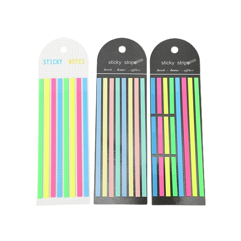 Color Stickers Transparent Fluorescent Index Tabs Flags Sticky Note Stationery Children Gifts School Office Supplies
