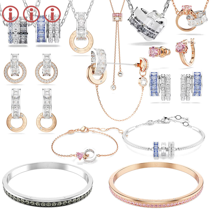 Conjunto de collar y pendientes superpuestos para mujer, pulsera de Connexuss de moda exquisita, accesorios de fiesta, novedad de verano 2024