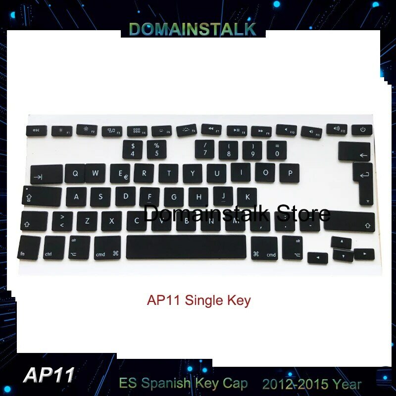 C07 AP11 hiszpańskie nasadki klawiszy do macbooka Air A1369 A1466 Pro Retina A1398 A1425 A1502 zestawy klawiszy klawiatury 2012-2015 rok