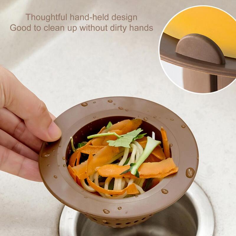 Durable Sink Filter Radish Shape Sink Strainer Cartoon Filter Net Floor Drain Cover for Kitchen Dual-use Leakage Plugging Filter