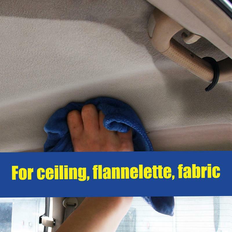 Limpiador de asientos de coche de tela, limpiador de techo de cuero rociable para interiores de coche, limpiador de asientos de coche multiusos, 256ml