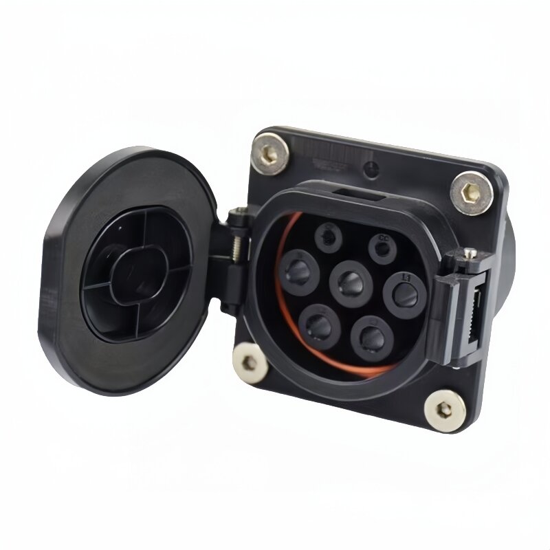 New GB/T EV Socket 11/22KW for China Standard Electric Vehicle Charger and Adapter 16/32A GBT EVSE Socket
