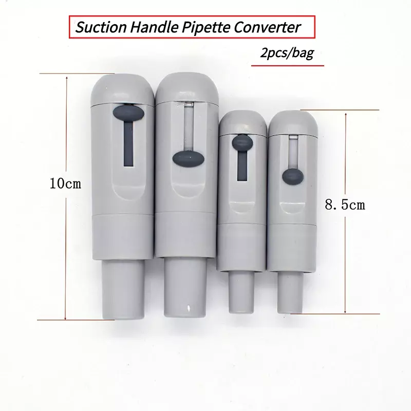 2Pcs Suction Handle Pipette Converter Strong and Weak Dental HVE SE Vacuum Valve Saliva Swivel Sucker Suction Suction Handle