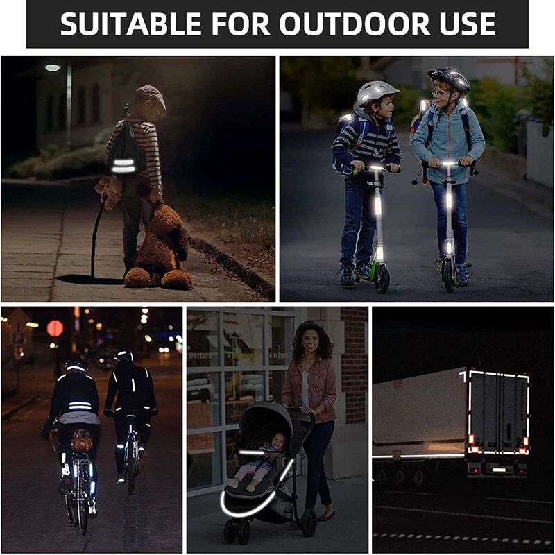 3M/1M Car Reflective Tape Adesivos de Segurança Para Auto Bike Motorcycle Baby Stroller Adesivo Faixa Reflexiva