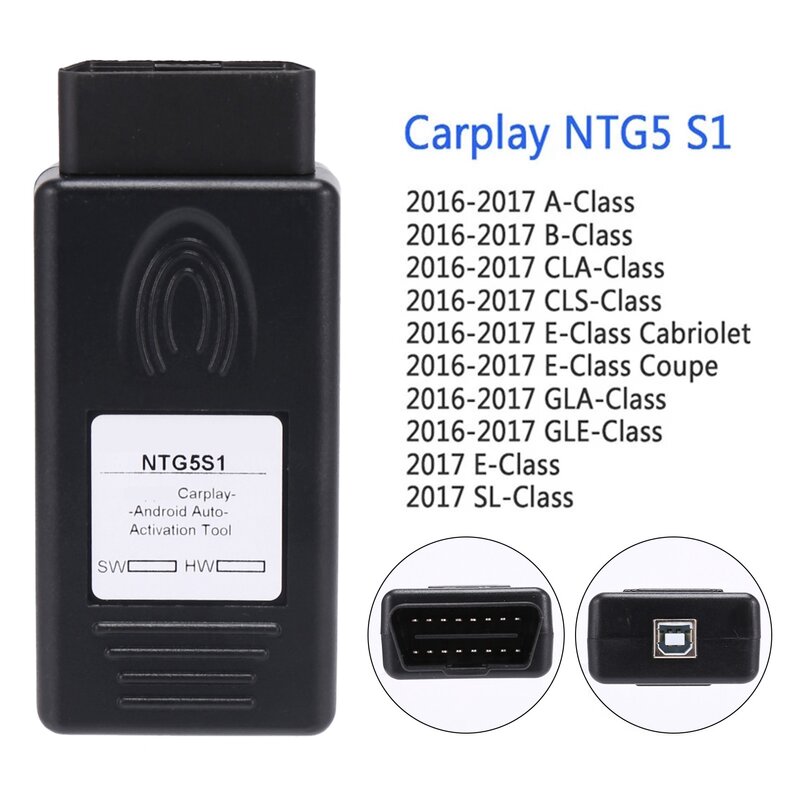 NTG5S1 NTG5 S1 CarPlay for Apple CarPlay and Androidauto Auto OBD2 Activation Tool for Mercedes Benz 2016-2017