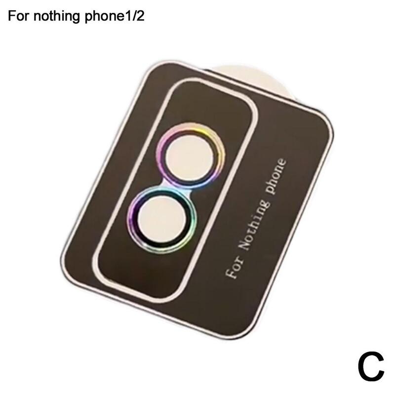 Pellicola protettiva in metallo per obiettivo della fotocamera per nessun telefono (1)/(2) pellicola per obiettivo in metallo copertura per obiettivo della fotocamera antigraffio Z2L4
