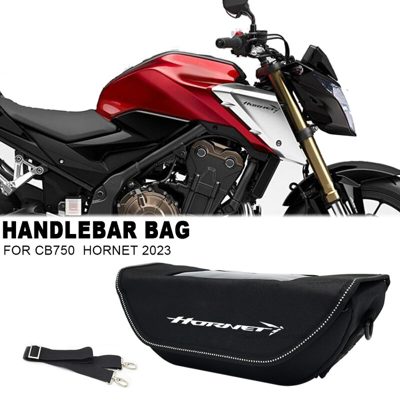 Bolsa de almacenamiento para manillar de motocicleta, bolsa impermeable y a prueba de polvo para HONDA CB750 CB 750 HORNET 2023