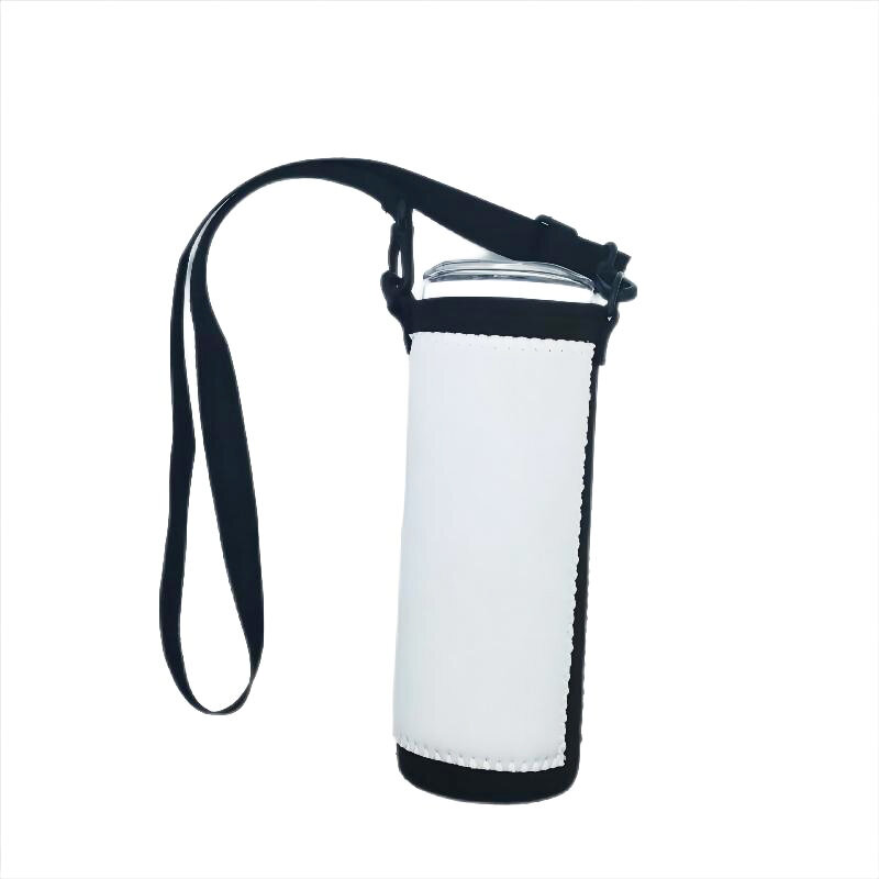 Free Shipping 2pcs Sublimation Neoprene 20oz Skinny Straight Tumbler Sleeve Bag Carrier Tumblers Holder With Shoulder Strap