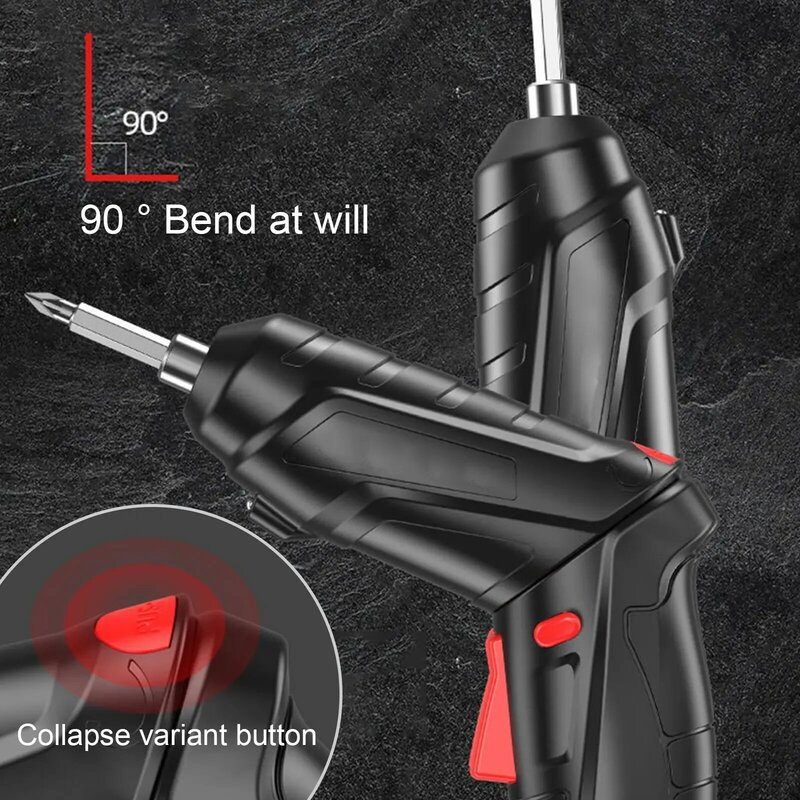 Multifunctional Electric Screwdriver Rechargeable Electric Screwdriver Set Mini Household Lithium Battery Tool Electric Drill