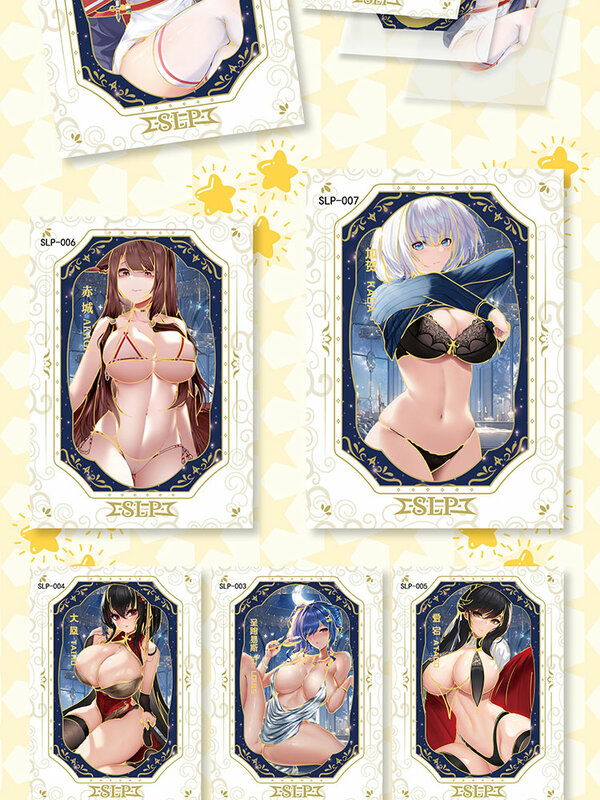 2024 karty historii bogini Azur Lane: Crosswave Sgr Slp rzadkie karty Anime dziewczyny strój kąpielowy na imprezę Bikini uczta Booster Box