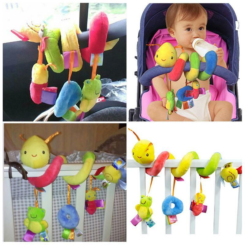 Jouets mobiles de siège de voiture, cintre CPull, jouet d'activité pour bébés, jouets en peluche en spirale pour poussette de lit CPull
