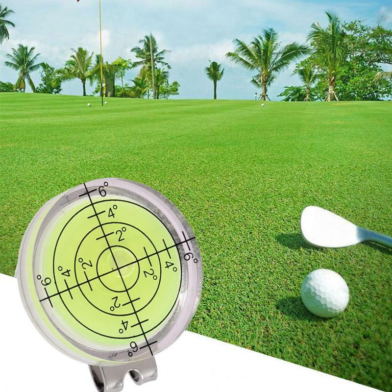 Magnético Golf Ball Marker, Hat Clip, leitor verde, fácil de ler, material de golfe, presentes para entusiastas do golfe Novatos