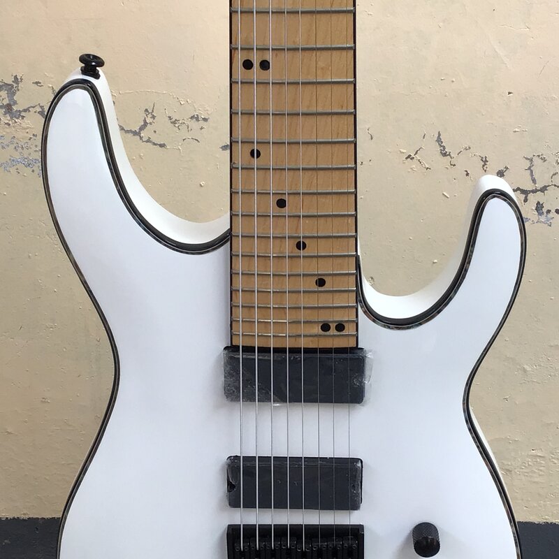Electric guitar will be shipped immediately after placing an order free shipping 8strings Guitars black hardware  guitarra