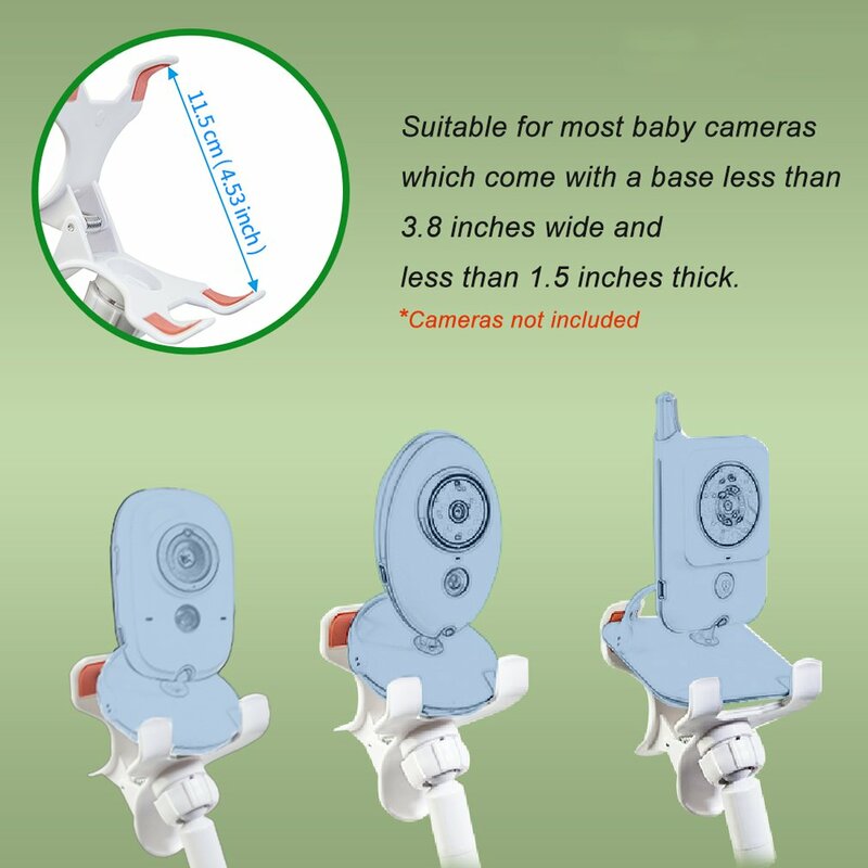 Supporto per fotocamera universale multifunzione per supporto per Baby Monitor su supporto per letto supporto per braccio lungo regolabile