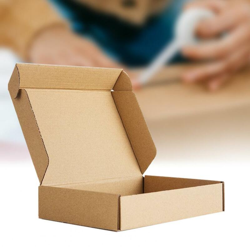 Convenient Rectangle Paper Box Packaging Box Durable Multifunctional Cardboard Sturdy Practical Rectangle Carton Box for Express