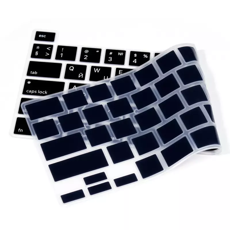 Мягкая силиконовая накладка на клавиатуру, защита для Macbook Pro Air 13 15 14 16 M1 A2337 A2442A2681A2338A2159, Россия, Украина, ЕС, США