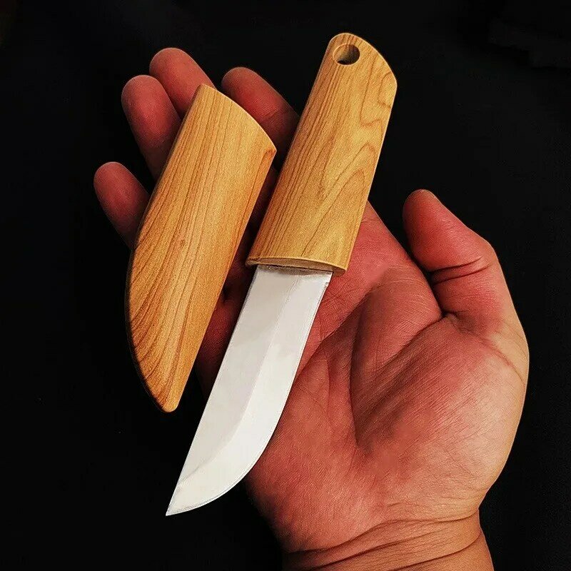 มีดปอกผลไม้อเนกประสงค์แบบพกพามีดสำหรับตั้งแคมป์มีดปอกอุปกรณ์ในครัวเรือนมีดต่อสู้