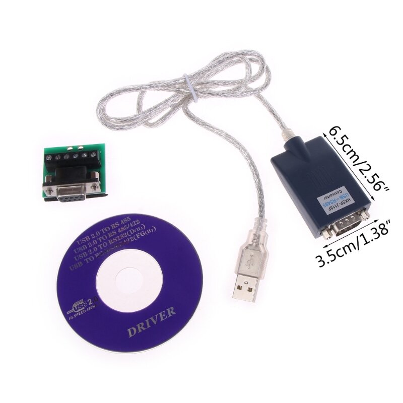Industriële USB2.0 naar RS485 RS-485-converter DB9 COM seriële poortapparaatconverter