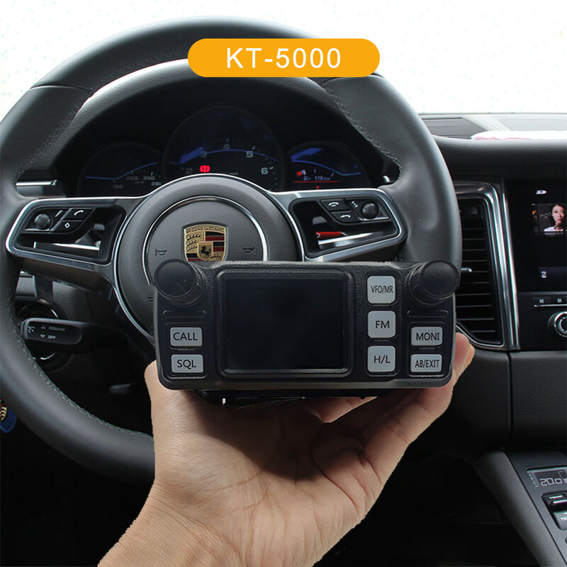 Nieuwe Qyt KT-5000 Auto Intercom 25W 10Km Vhf Uhf Transceiver Mini Mobiele Radio Met Scheidbare Panel