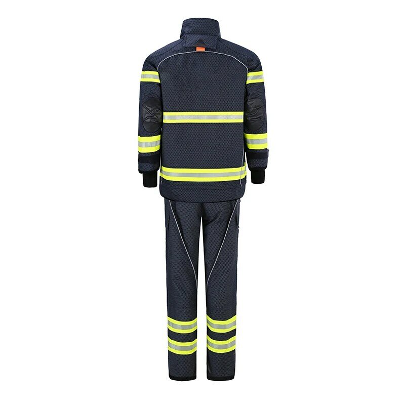 Pakaian pemadam kebakaran bersertifikasi CE EN469 biru dongker