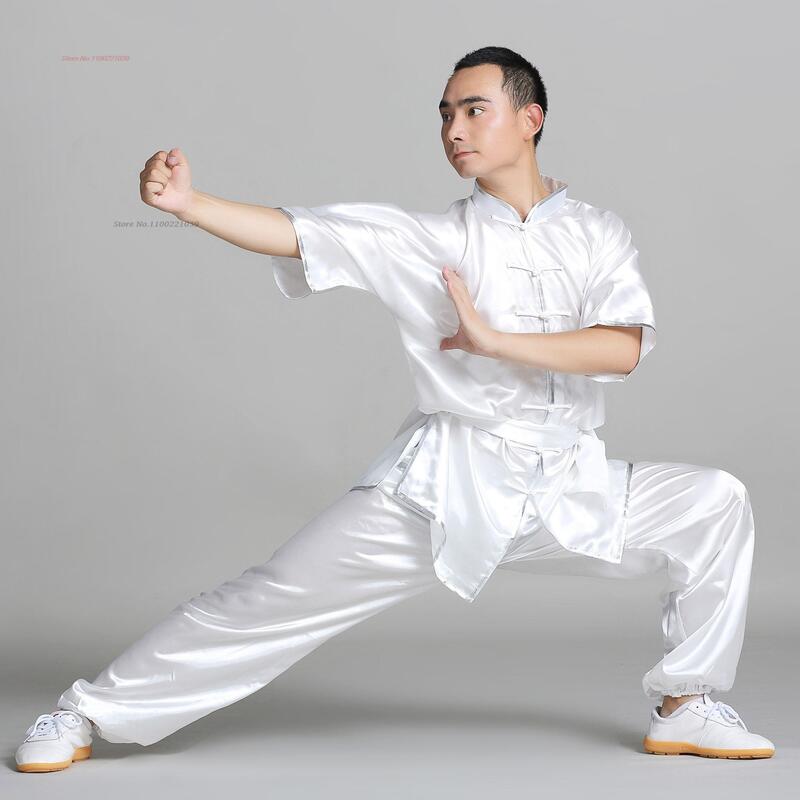 Uniforme chino de tai chi, shaolin, kung fu, wushu, traje de arte marcial, disfraz de taiji wushu, wing chun, actuación en escenario, 2024