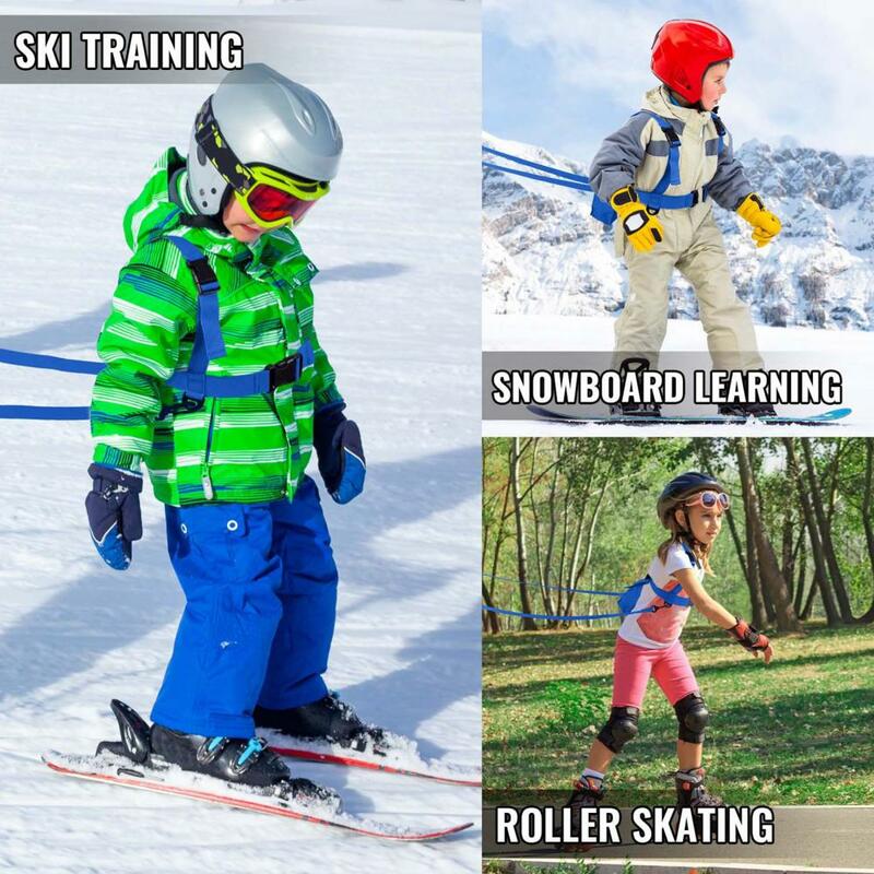 Ceinture d'épaule de ski ajustable et détachable, 1 ensemble, Anti-casse, résistante aux déchirures, pour enfants, équipement de snowboard