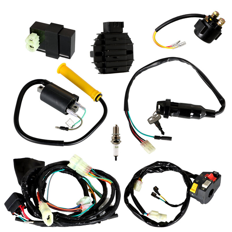CDI + conjunto de arnés de cableado de interruptor de bobina de encendido para Honda 99-04, TRX400EX, SPORTAX