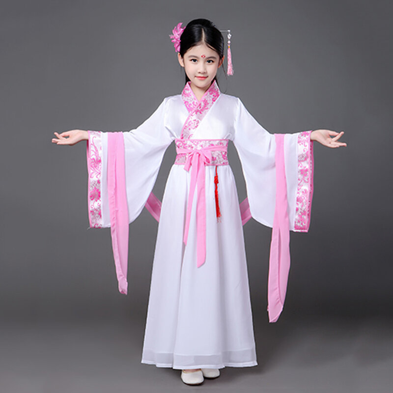 Chińskie dzieci nowy rok boże narodzenie księżniczka przebranie na karnawał na kostium karnawałowy lub halloweenowy dla dziewczynek