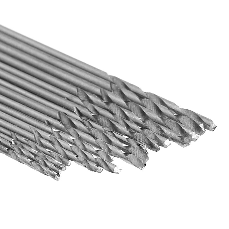 Set punte elicoidali in acciaio bianco HSS da 16 pezzi 0,8-1,5 mm per trapani elettrici