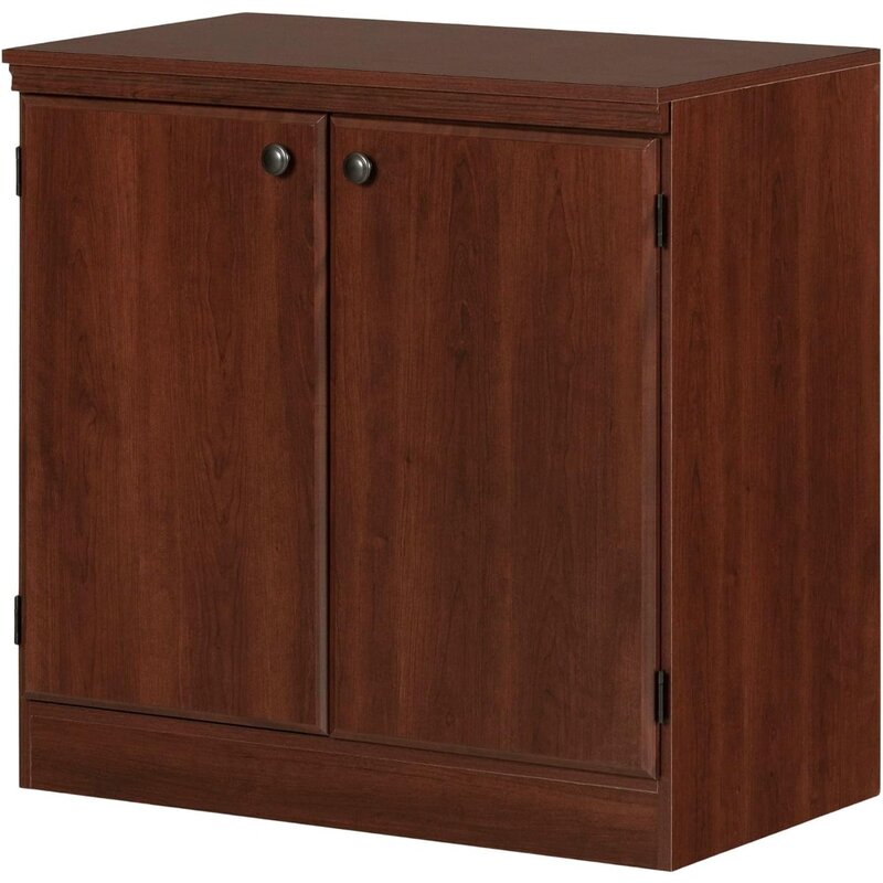 Morgan Small 2-Door Storage Cabinet, 19.38"D x 32.88"W x 32.38"H, Royal Cherry