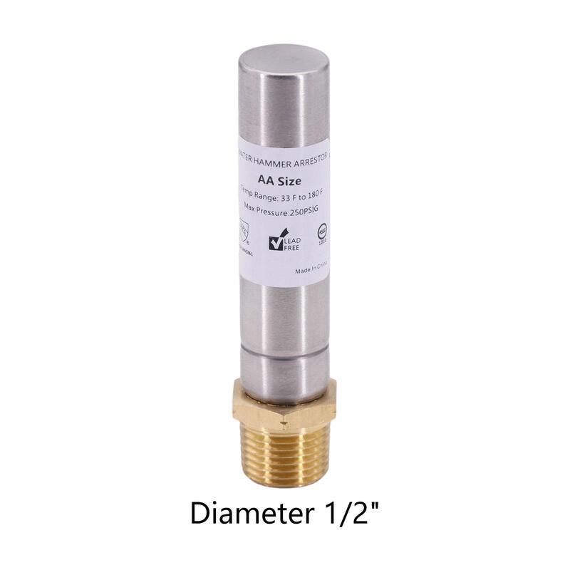Water Hammer Arrestor for Piping Systems High Temperature Kitchen Washing Machine Water Plumbing Application Pressure Reducer
