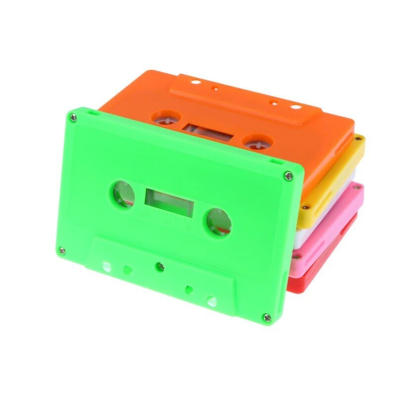 Carcasa de cinta en blanco de Color, carcasa de casete de grabación de Audio magnética, carrete vacío para carrete, sin núcleo de cinta, 1 unidad