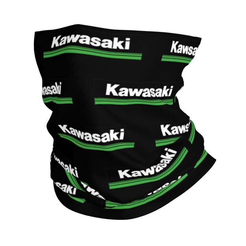 Adult Motorcycle Kawasakis Motor Racing Bandana Merch Neck Gaiter Printed Wrap Scarf Multifunctional Headband For Outdoor Sports