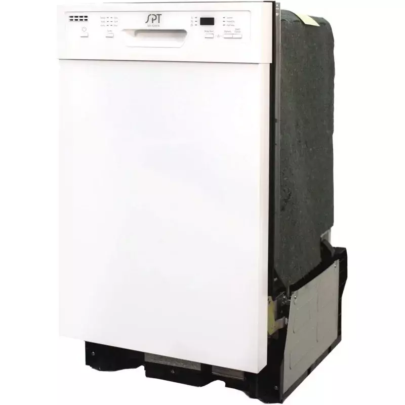 SPT SD-9254W lavastoviglie da incasso larga da 18 pollici con asciugatura riscaldata, stella energetica, 6 programmi di lavaggio, 8 impostazioni di posizione e Tu In acciaio inossidabile