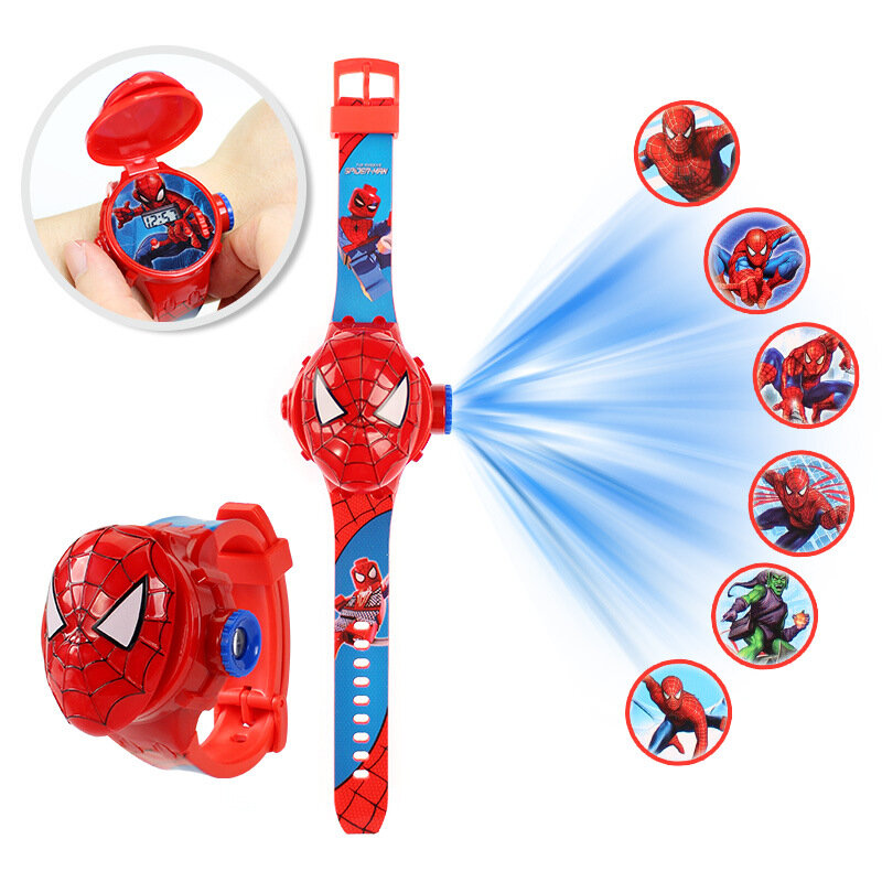 Disney Minnie Princess Elsa Children Watches For Girls Projection Super Hero Kids Digital Clock Wristwatches Gift Dropshipping