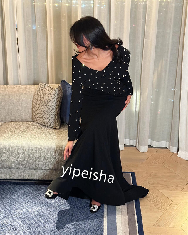 Ball Dress Evening Jersey Ruched Quinceanera Mermaid Off-the-shoulder Bespoke Occasion Gown Midi Dresses Saudi Arabia