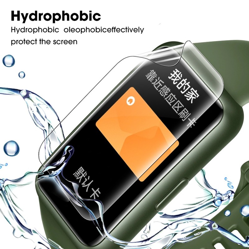 1-10Pcs Zachte Hydrogel Film Voor Huawei Band 7 9D Gebogen Scherm Beschermende Film Voor Huawei Honor Band 6 Smart Polsband Niet Glas
