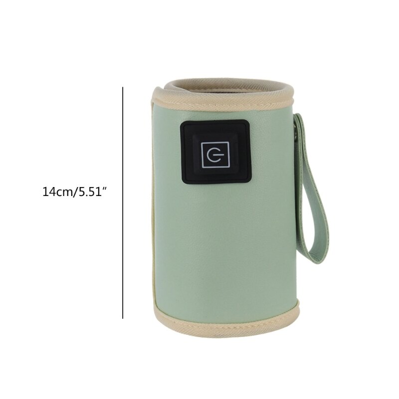 Portable USB Milk Warmer Bag Insulated Milk Bottle Heater Bag Nursing Warmer X90C