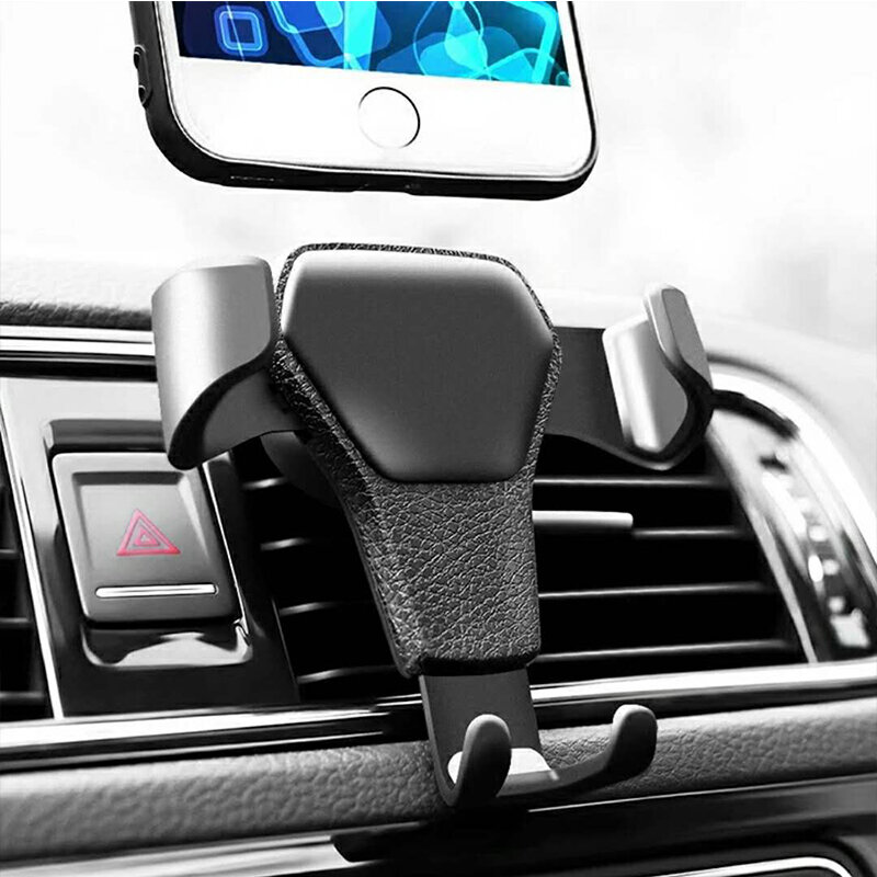 Universal Gravity Auto ผู้ถือโทรศัพท์ Air Vent Mount ผู้ถือโทรศัพท์มือถือขาตั้งโทรศัพท์มือถือสำหรับ iPhone สำหรับ Samsung