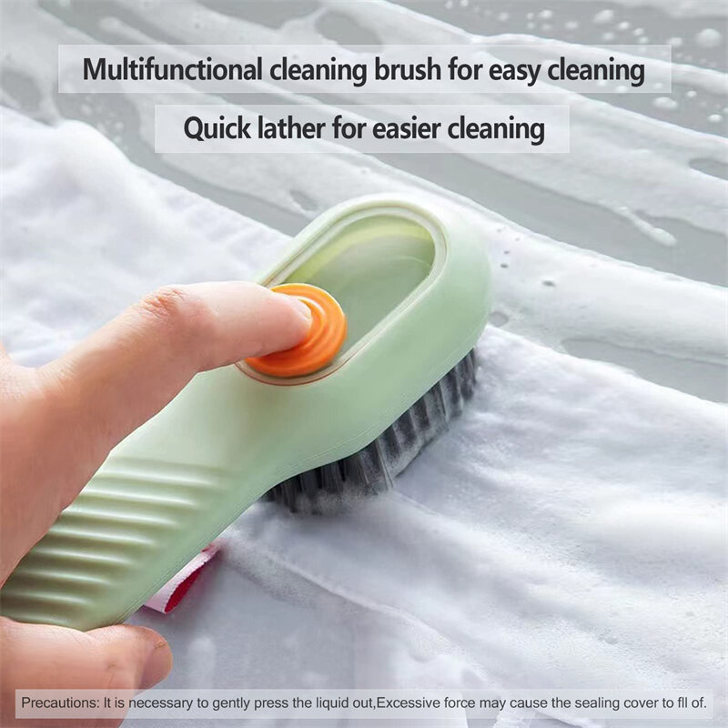 Cepillo de limpieza multifunción para zapatos, herramienta de limpieza para el hogar, suave, líquido, automático, mango largo
