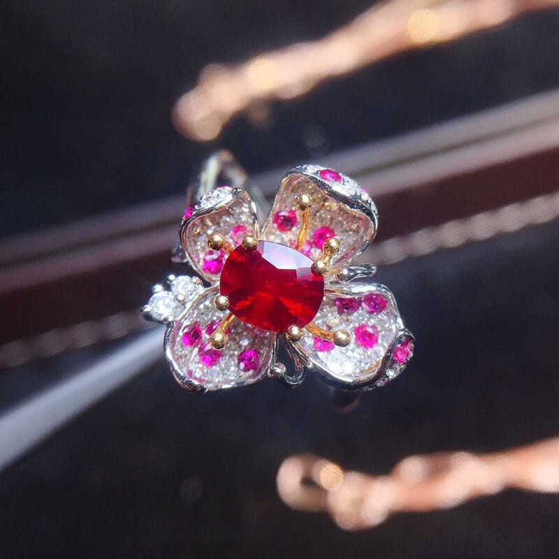 แหวนแต่งงานเซอร์คอนสีเงินสเตอลิง925ผู้หญิงแฟชั่นหรูหราใหม่เครื่องประดับแสนสวย