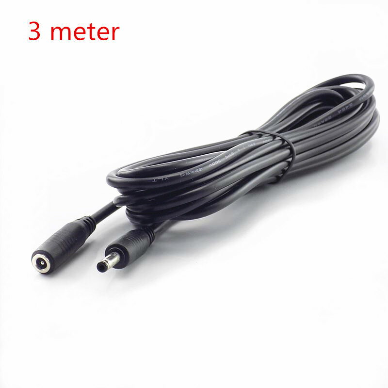 Kabel Daya 1/1, 5/3/5/10M DC 5V 2A 3.5mm x 1.35mm kabel ekstensi konektor adaptor untuk Kamera CCTV Strip lampu Led